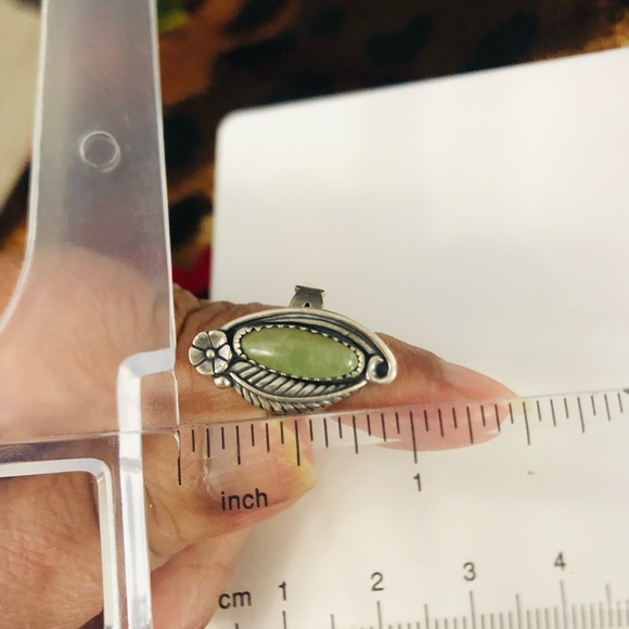 Vintage Navajo signed CH (Chad Hoskie) Size 5.5 925 Ring Or Pinky Ring. R2 - Picture 10 of 10